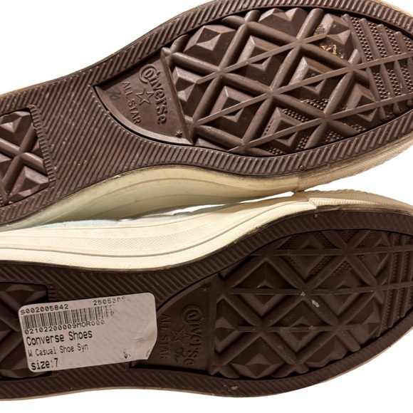 CONVERSE High Top Sneakers Chuck Taylor All Star Light Blue White Womens SZ 7 - Picture 11 of 11